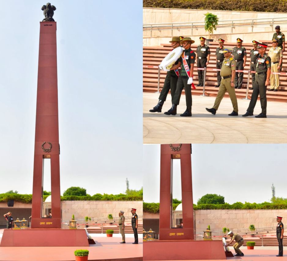 Addl DGBR Harendra Kumar, AVSM, VSM, paid homage to Bravehearts at NWM on 07 May 26