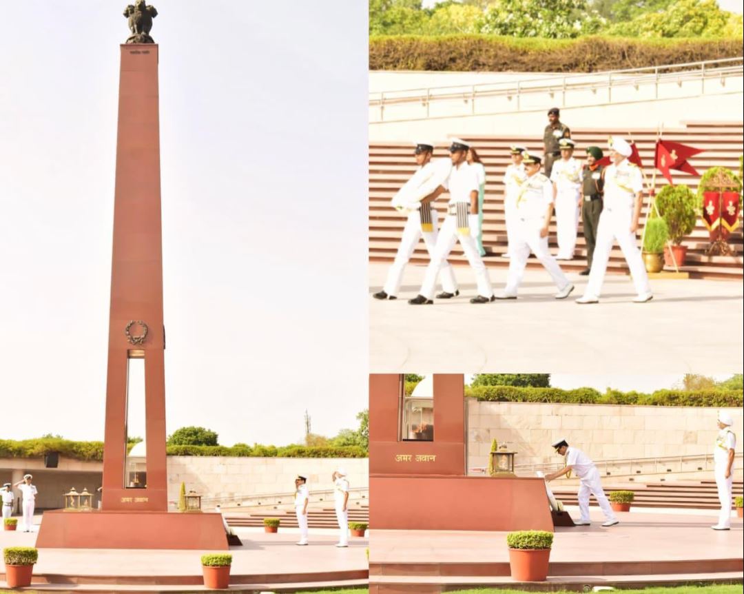 VAdm Sanjay Vatsayan, PVSM, AVSM, NM, paid homage to Bravehearts at NWM on 29 May 26