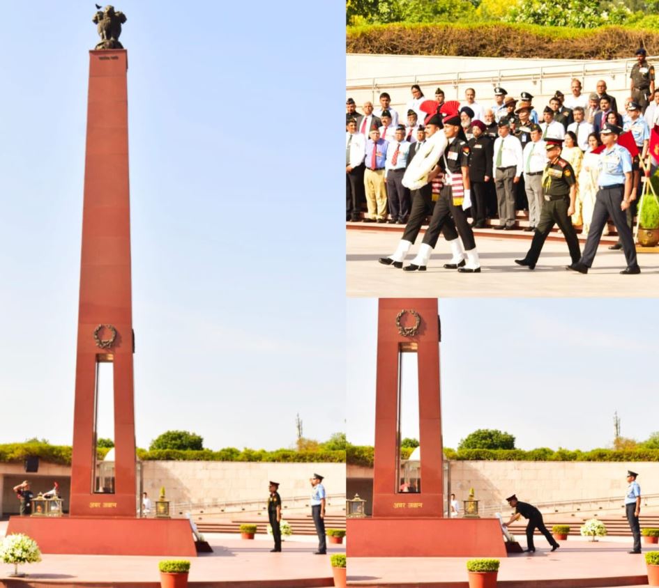 Gen Anil Chauhan, PVSM, UYSM, AVSM, SM, VSM, Chief of Defence Staff, paid homage at NWM on 30 May 26