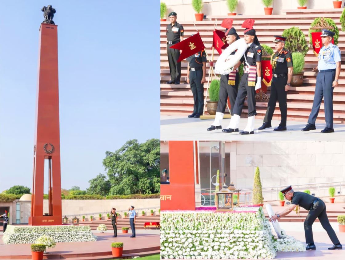 Gen NS Raja Subramani, PVSM, AVSM, SM, VSM, CDS paid homage to Bravehearts at NMW on 31 May 26