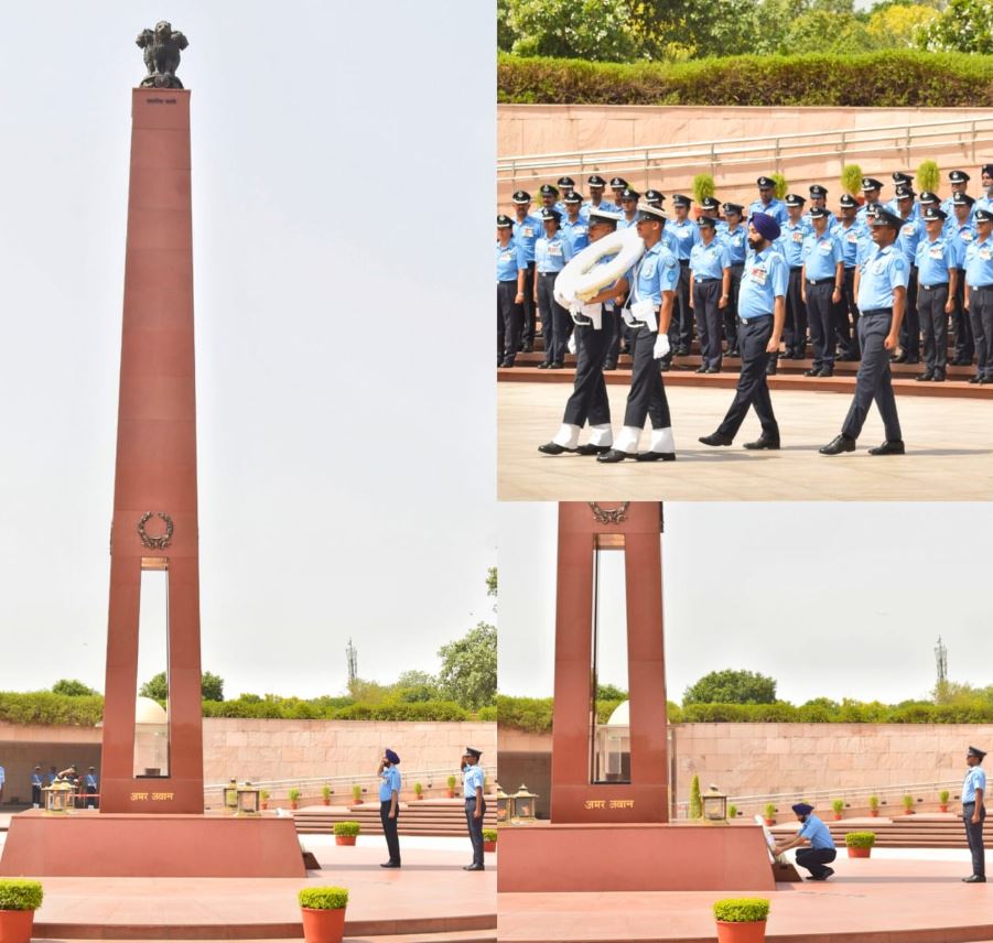 Wg Cdr Gurpreet Singh paid homage to Bravehearts at NWM on 10 Jun 26