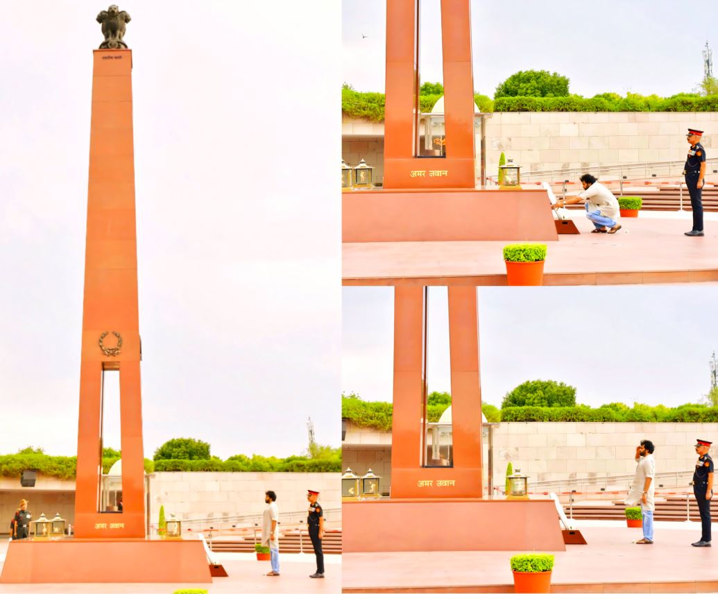 Mr Konidala Pawan Kalyan , Hon’ble Deputy CM of Andhra Pradesh, paid homage at NWM on 15 Jun 26
