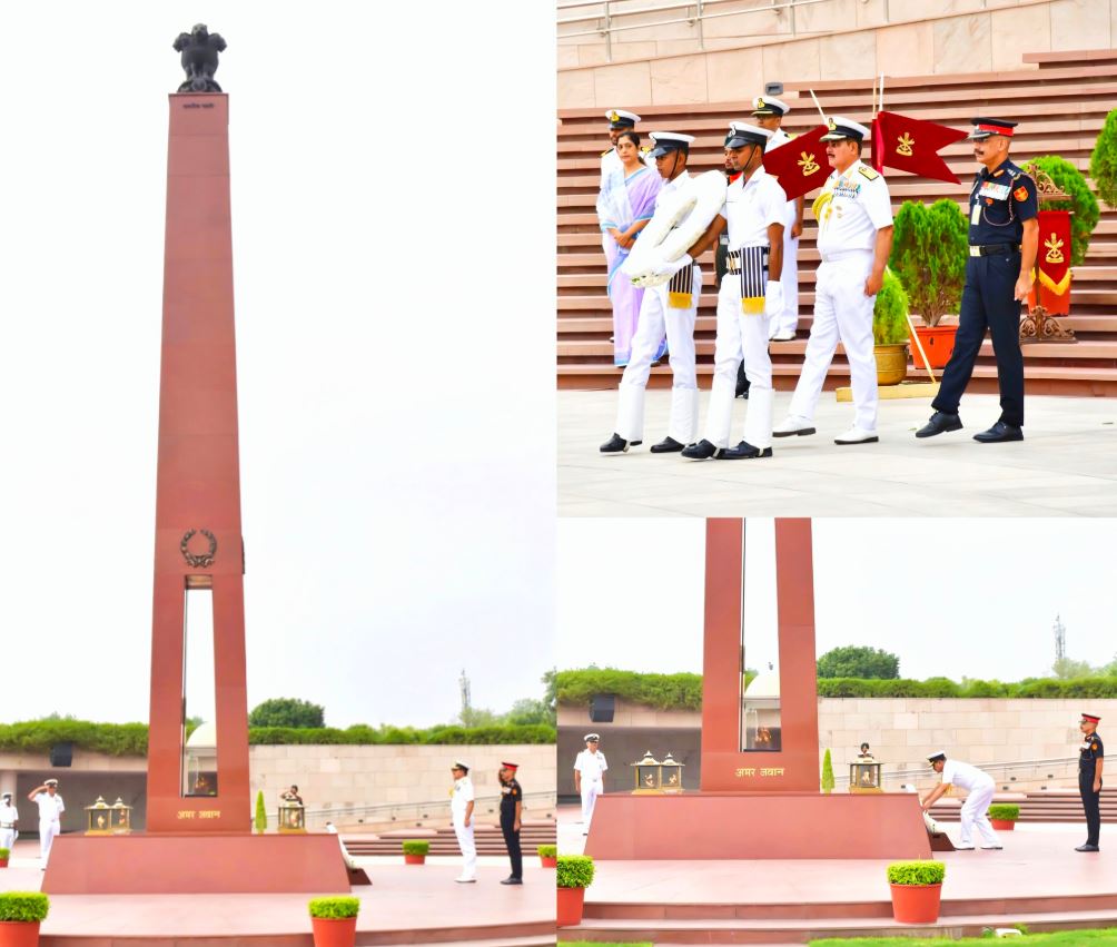 Vice Admiral Vineet McCarty, AVSM paid homage to Bravehearts at NWM on 16 Jun 26