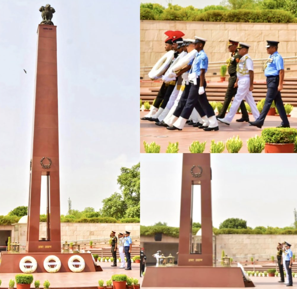 Defence Investiture Ceremony (II) 2026, Veterans & serving officers paid homage at NWM on 29 Jun 26
