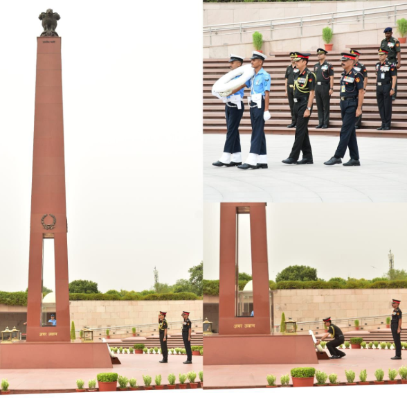Lt Gen Ajay Kumar, AVSM, VSM, paid homage to Bravehearts at NWM on 30 Jun 26