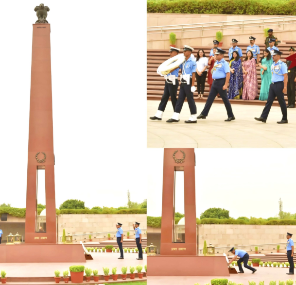 Air Mshl Nagesh Kapoor, SYSM, PVSM, AVSM, VM, VCAS, paid homage to Bravehearts at NWM on 30 Jun 26