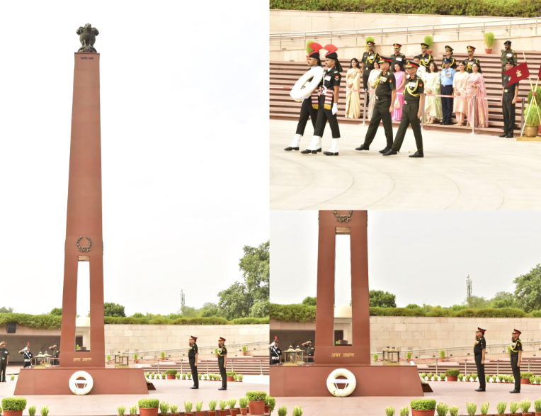 Gen Dhiraj Seth, PVSM, UYSM, AVSM COAS, paid homage to Bravehearts at NWM on 01 Jul 26