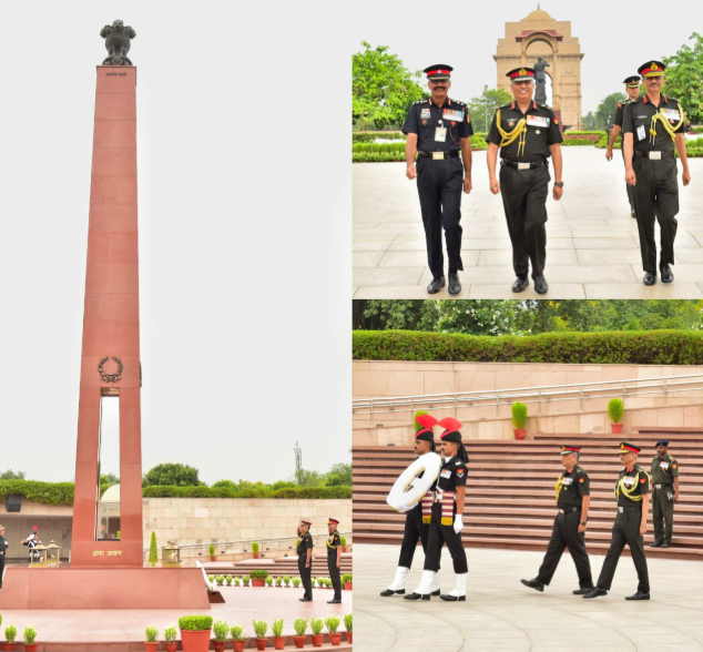 Lt Gen Sandeep Jain, AVSM, SM, VCOAS paid homage to Bravehearts at NWM on 02 Jul 26