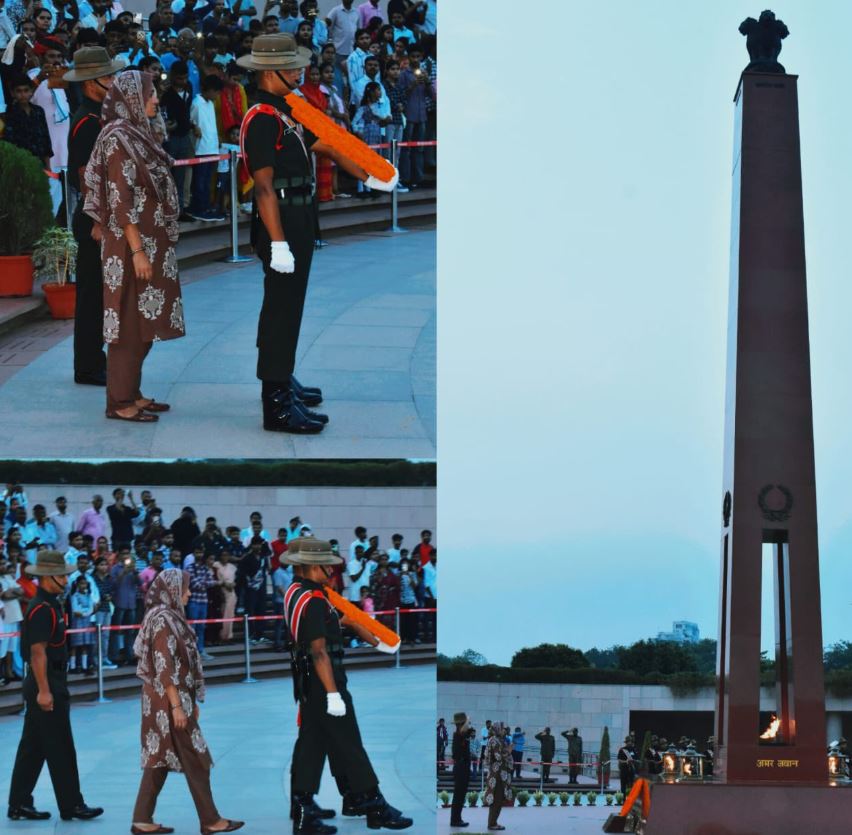 In a solemn Next-of-Kin ceremony Mrs Suman Devi w/o Ptr Harpal, paid homage at NWM on 06 Jul 26