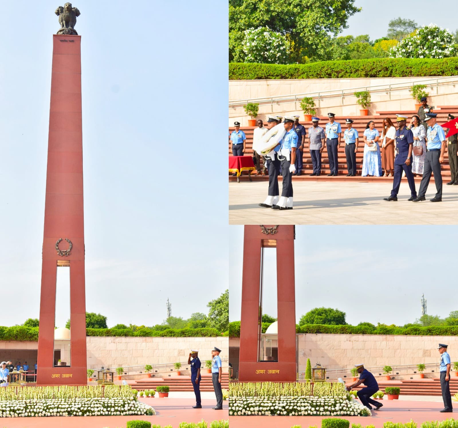 Maj Gen KOFFI N'GUESSAN ALFRED, Chief of Staff of Ivorian Air Force, paid homage at NWM on 27 Jul 26