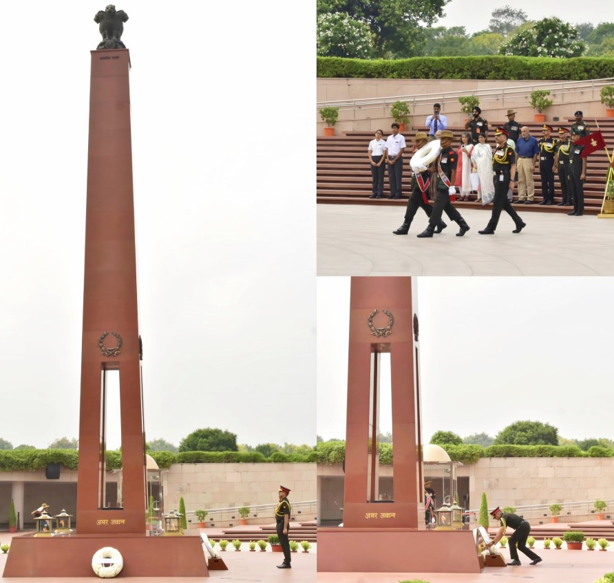 DGOS & DCOAS (CD&S) paid solemn homage to their brother Maj Sushil Aima, KC, at NWM On 01 Aug 26