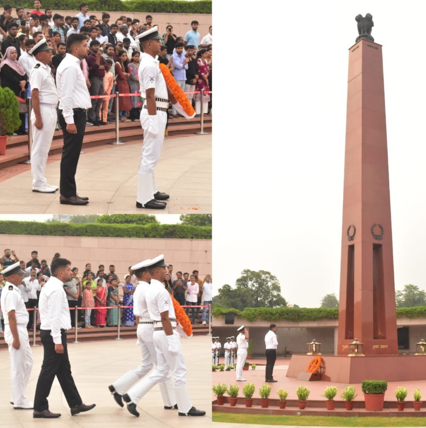 In a solemn NOK ceremony Mr Vishal Parmar s/o Hav Krishan Kumar, SM, paid homage at NWM on 05 Aug 26