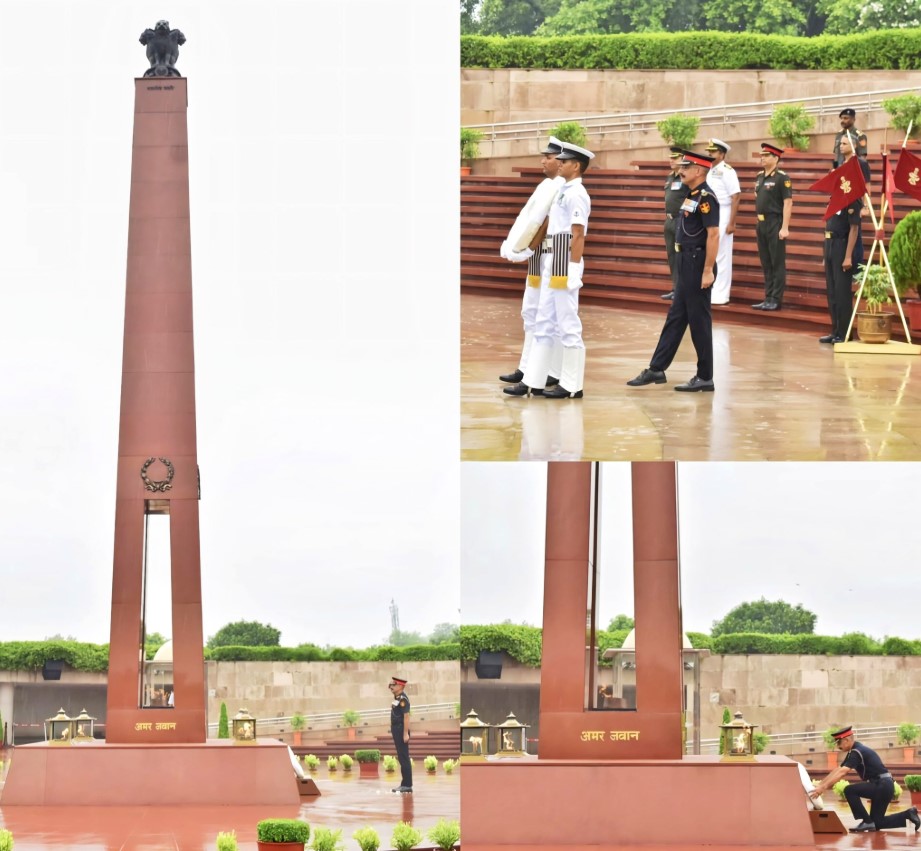 Col Rakesh Kumar Anand, SM, VSM, paid homage to Bravehearts at NWM On 07 Aug 26