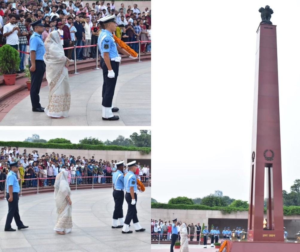In a solemn NOK ceremony Mrs Pushpa Devi m/o Hav Samunder Singh paid homage at NWM on 09 Aug 26