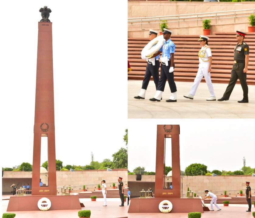 Surg VAdm Arti Sarin, PVSM, AVSM, VSM, DGAFMS, paid homage at NWM on 31 Aug 26