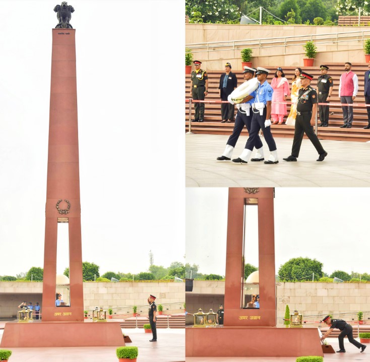 Col Sameer Awasthi paid homage to Bravehearts of Indian Armed Forces at NWM on 02 Sep 26