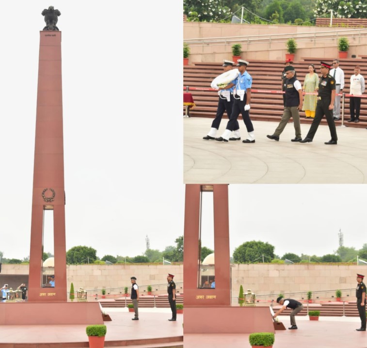 Col AK Tyagi, VSM (Retd) paid homage to Bravehearts of 3/8 Gorkha Rifles at NWM on 03 Sep 26