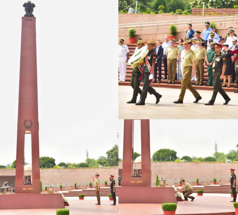 Col Brandon Ashley Wood, paid homage to Bravehearts of Indian Armed Forces at NWM on 07 Sep 26
