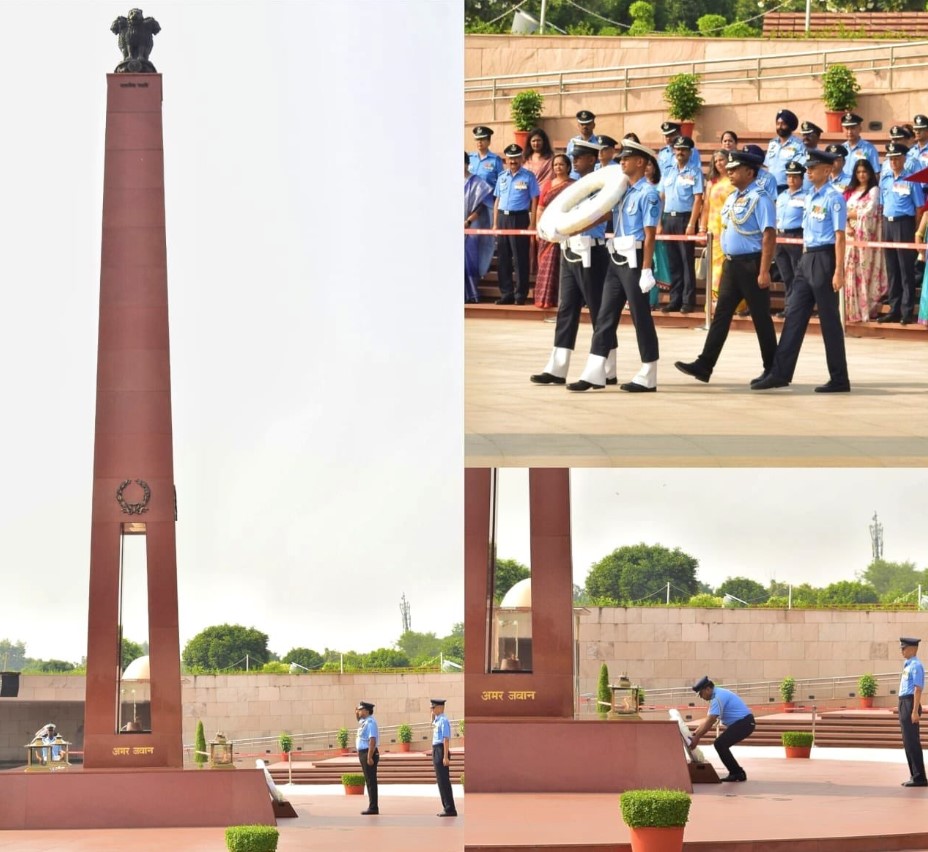 AVM Partho Gangopadhyay, VSM, ACAS Eng(B), homage to Bravehearts at NWM on 21 Sep 26